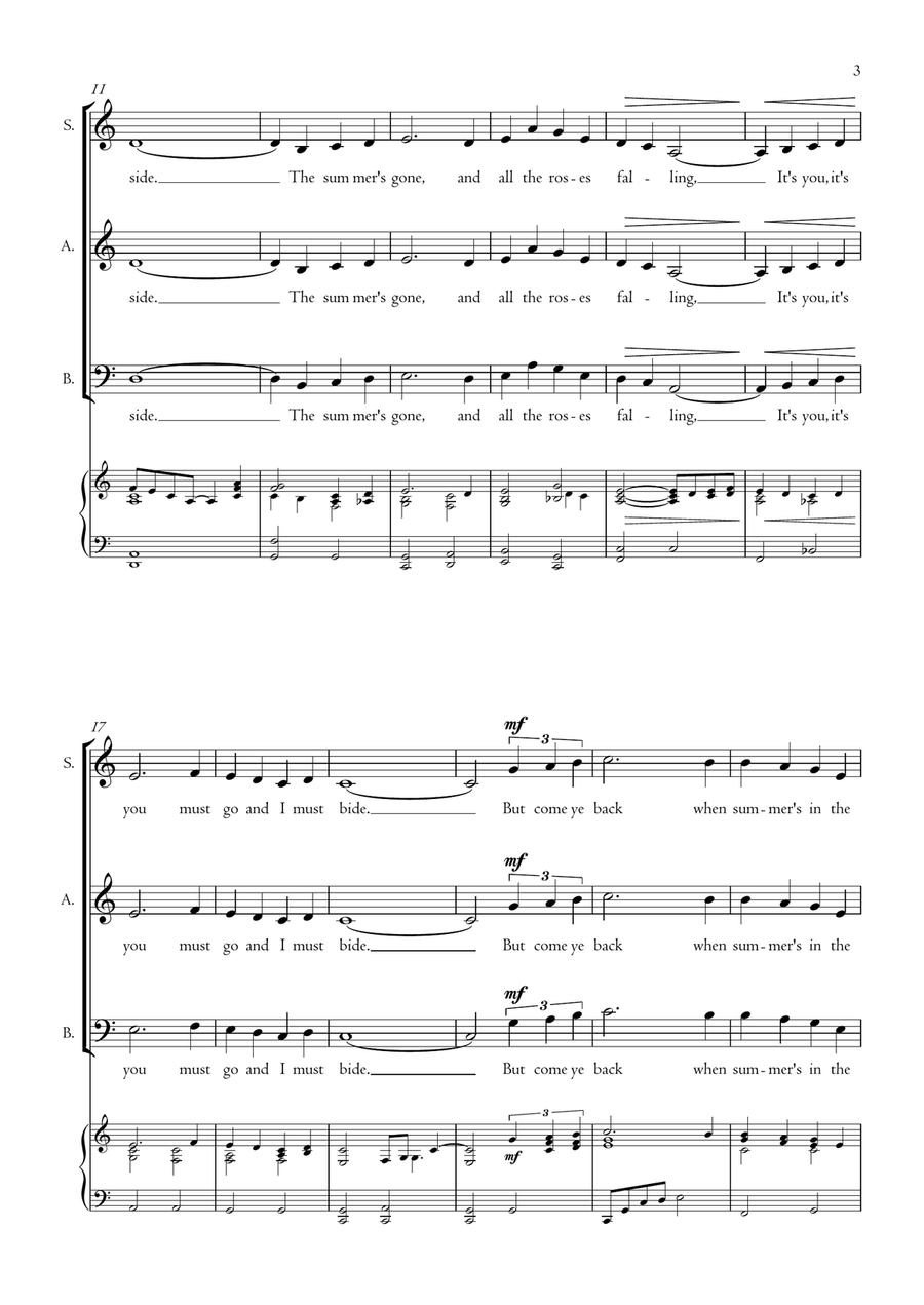 O Danny Boy 3-Part scores gallery preview page 3