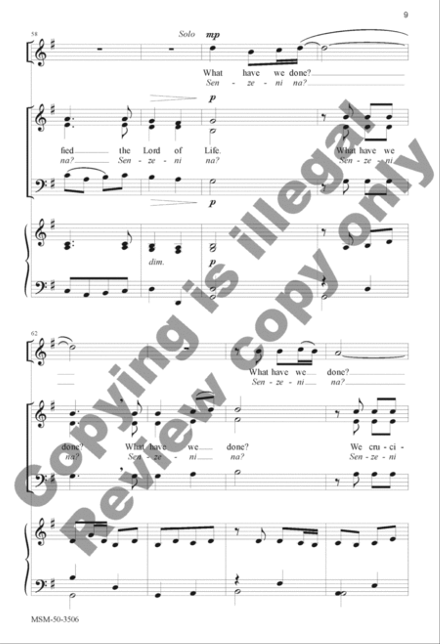What Have We Done? (Senzeni na) 3-Part scores gallery preview page 19