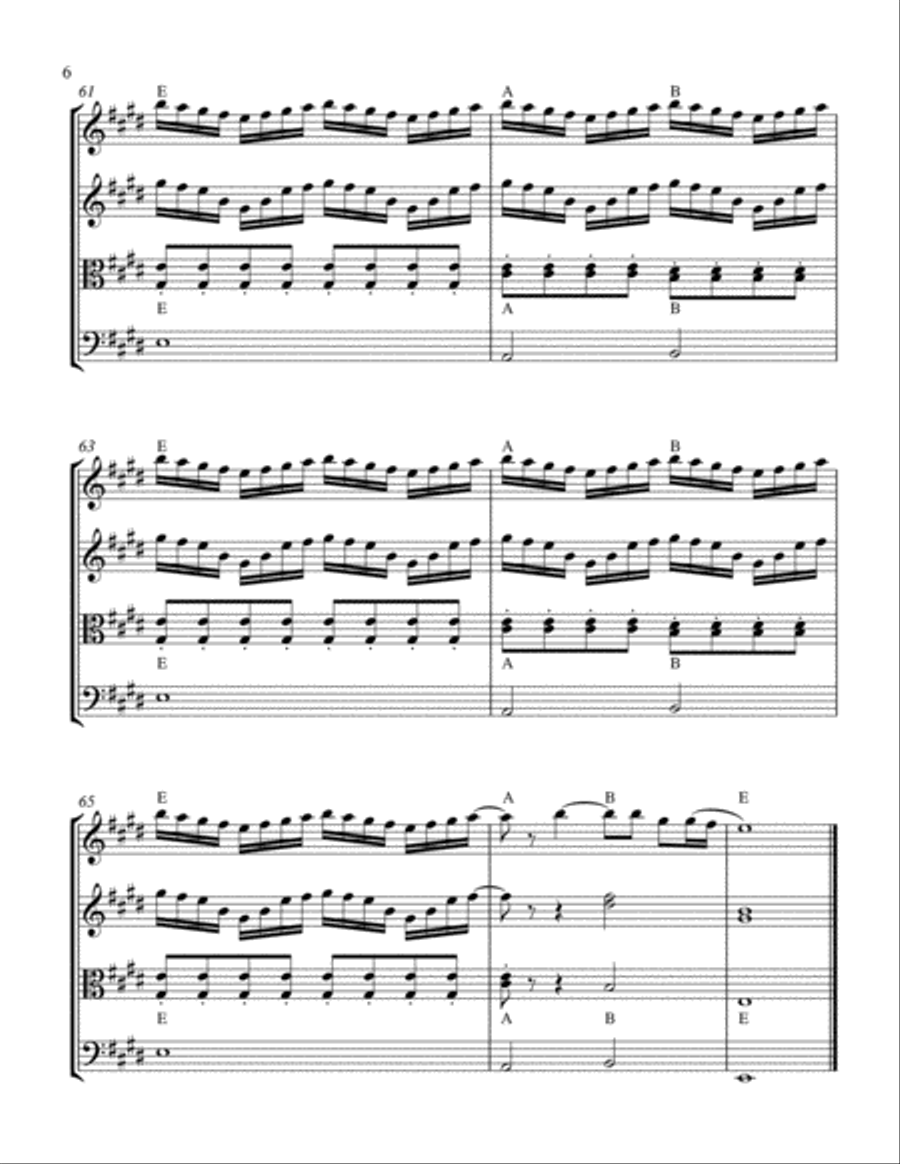 My Chosen One String Quartet scores gallery preview page 6