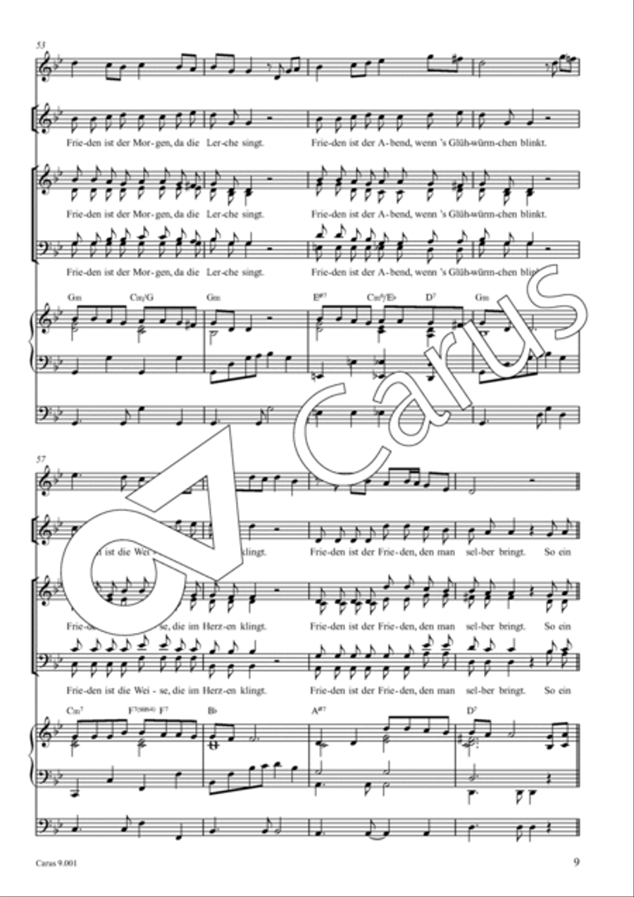 Friedenslied Friedenslied 4-Part scores gallery preview page 10