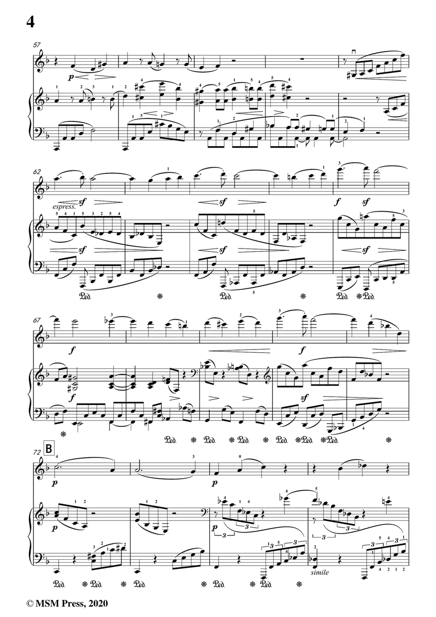 Brahms-Violin Sonata No. 3 in d minor,Op.108,for Violin and Piano Violin Solo scores gallery preview page 6