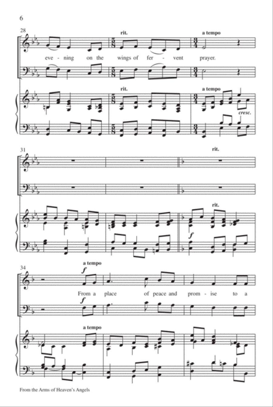 From the Arms of Heaven's Angels From the Arms of Heaven's Angels 4-Part scores gallery preview page 7