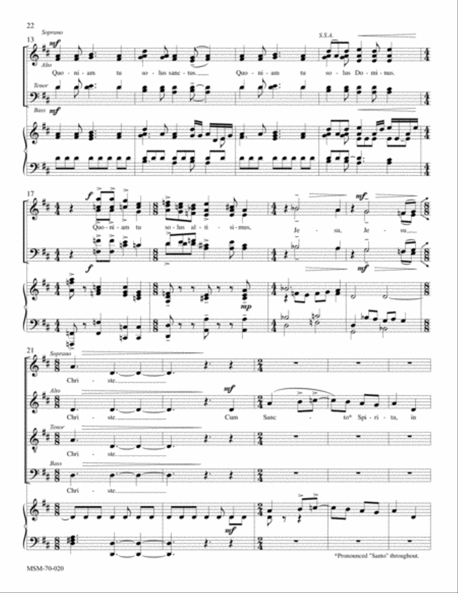 Gloria Gloria Divisi scores gallery preview page 13