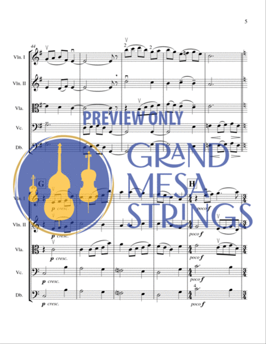 A Little Quiet Music String Orchestra scores gallery preview page 6