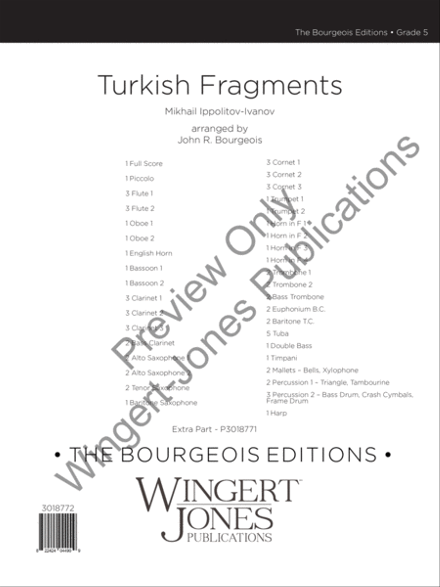 Turkish Fragments Turkish Fragments Concert Band scores gallery preview page 2