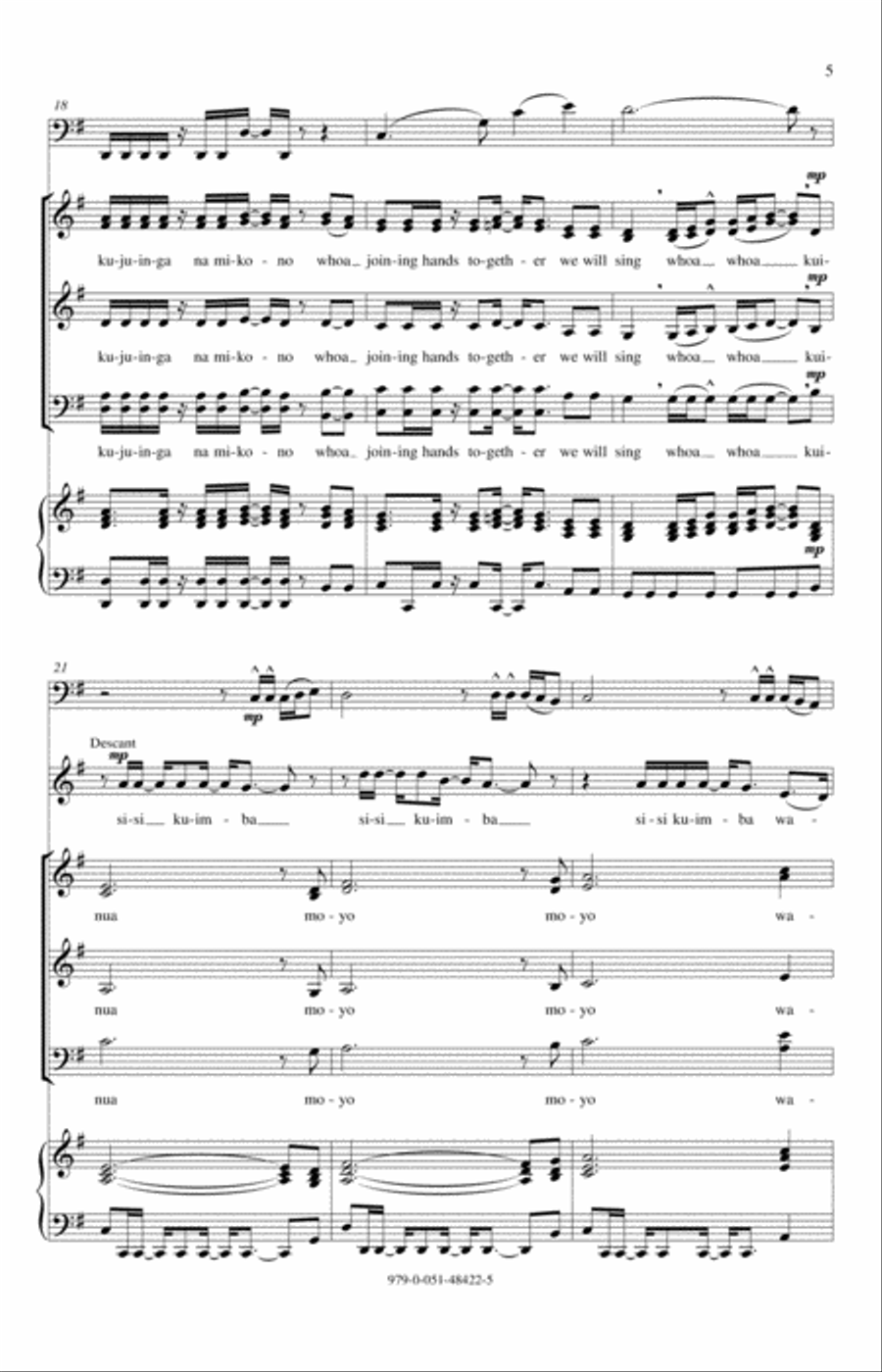 Mimi Kukubali Wewe Mimi Kukubali Wewe 4-Part scores gallery preview page 5