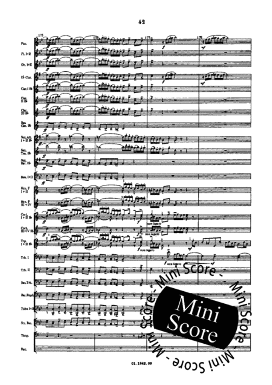 Fantasia and Fugue Concert Band scores gallery preview page 52