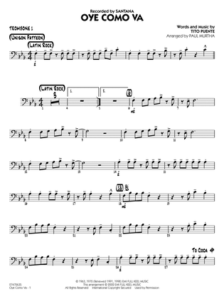 Oye Como Va (arr. Paul Murtha) - Trombone 1