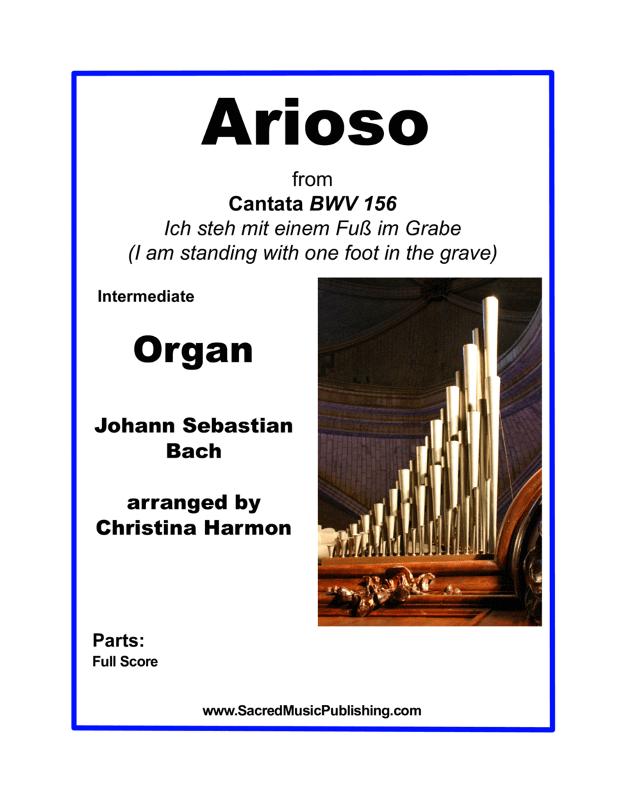 Arioso from Cantata BWV 156 - Organ image number null