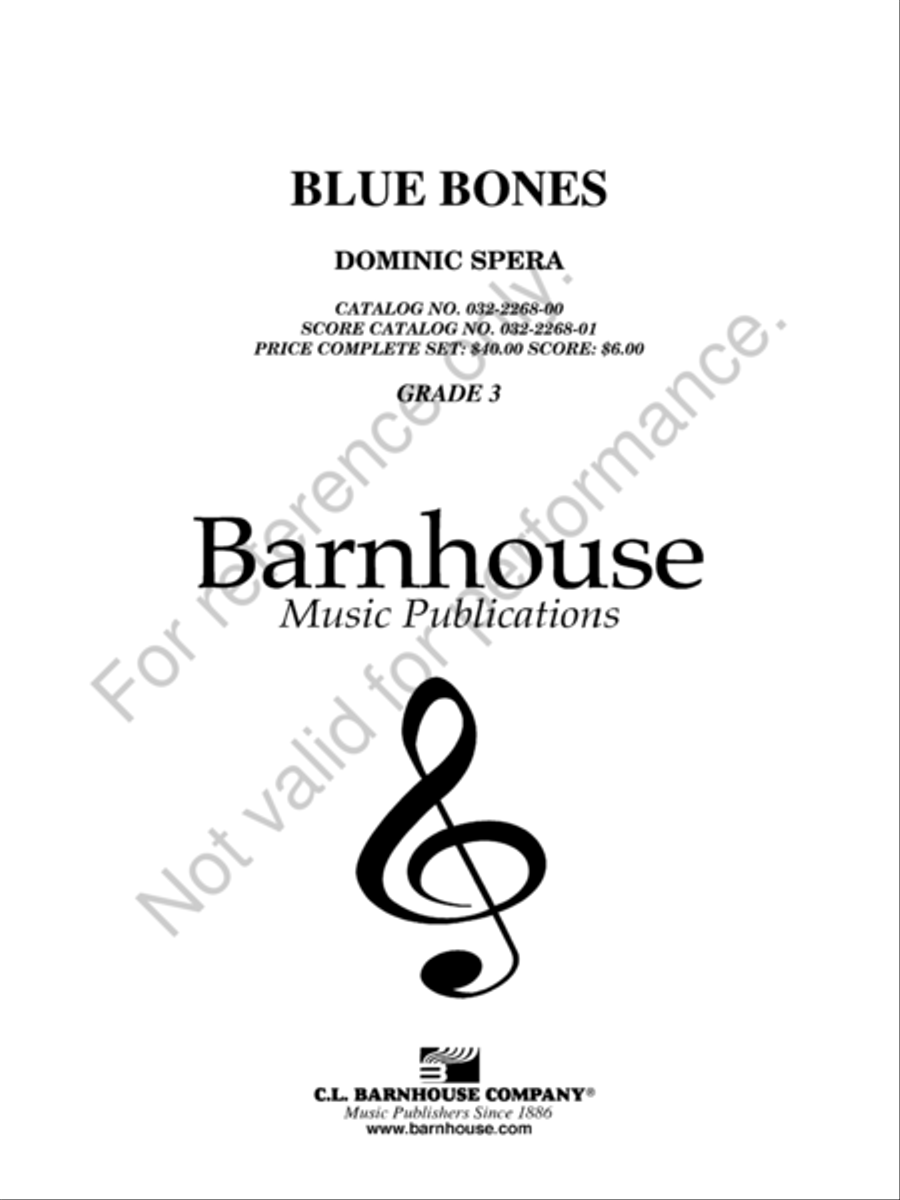 Blue Bones Blue Bones Jazz Ensemble scores gallery preview page 2