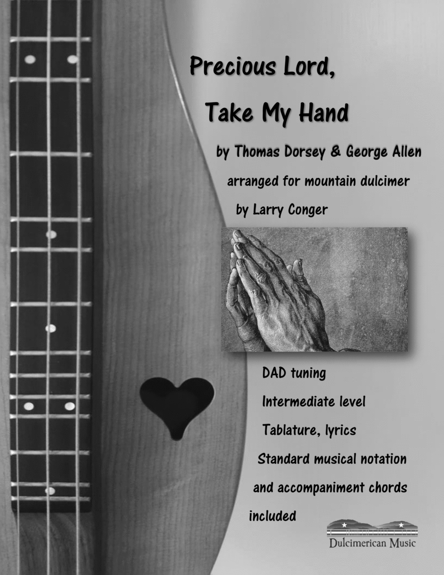 Precious Lord, Take My Hand Dulcimer scores gallery preview page 1