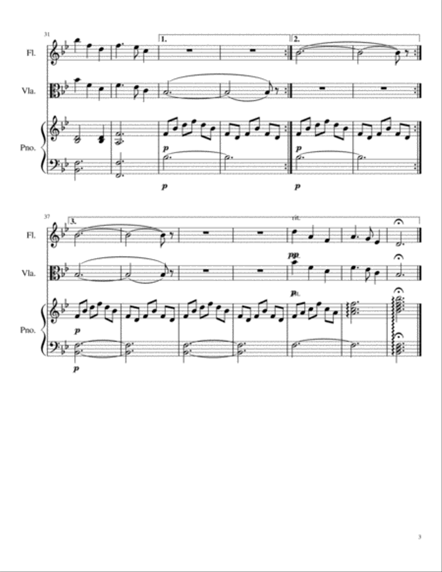 Silent Night Small Ensemble scores gallery preview page 3