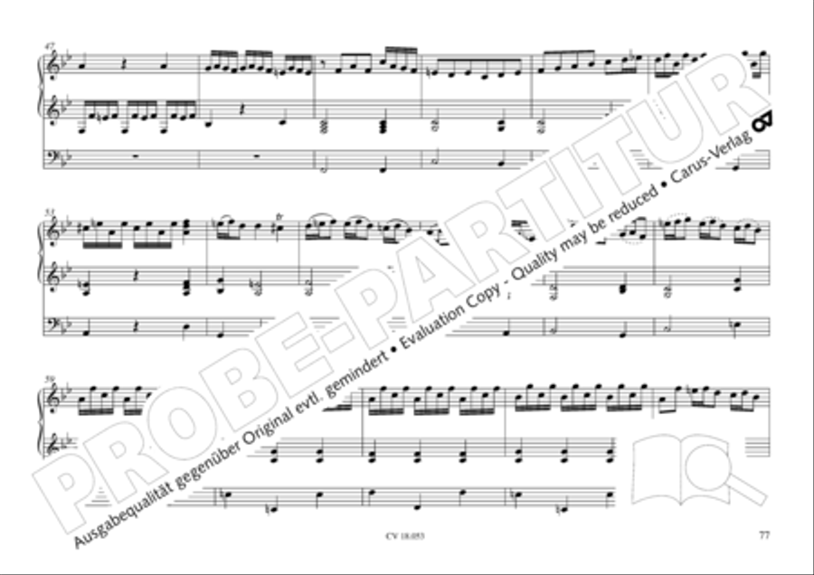 Das Husumer Orgelbuch von 1758 Organ Solo scores gallery preview page 78