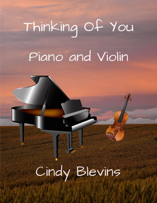 Book cover for Thinking of You, for Piano and Violin