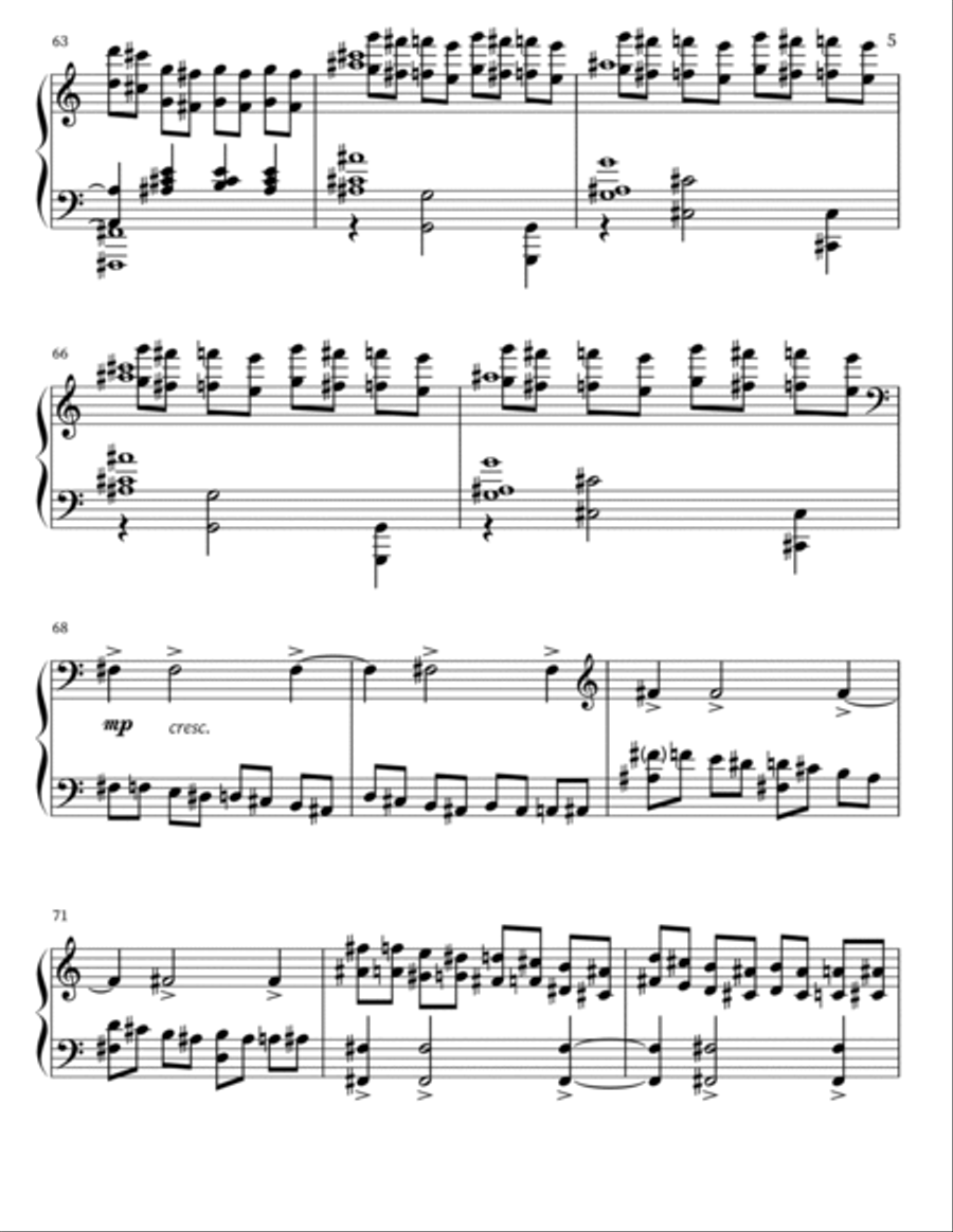 Swan Lake, Op.20, Act IV: 29: Finale Piano Solo scores gallery preview page 5