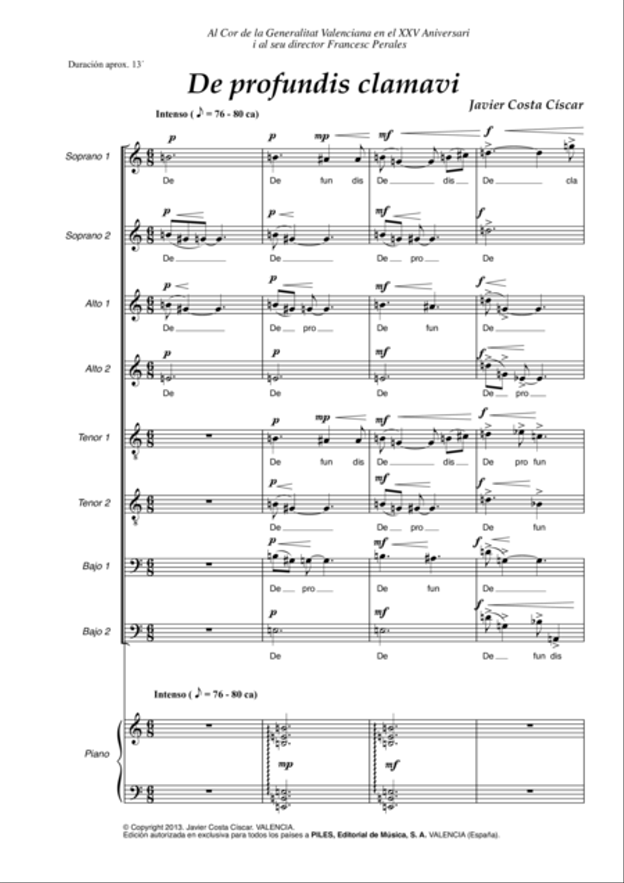 De Profundis Clamavi Mixed Choir scores gallery preview page 2