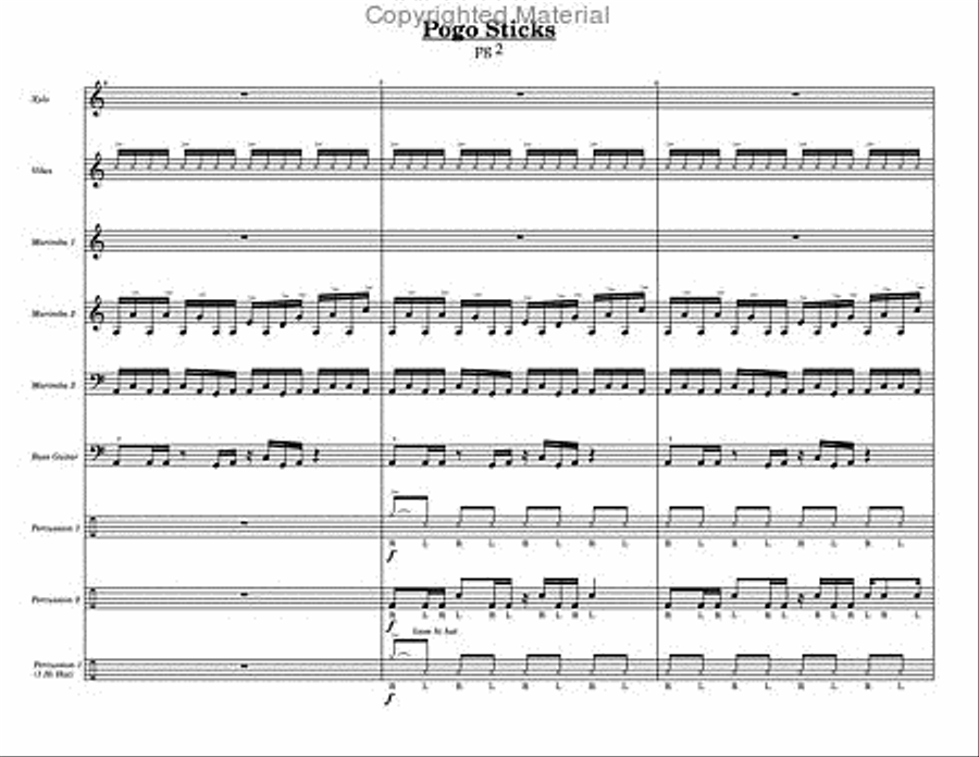 Pogo Sticks Percussion Ensemble scores gallery preview page 4