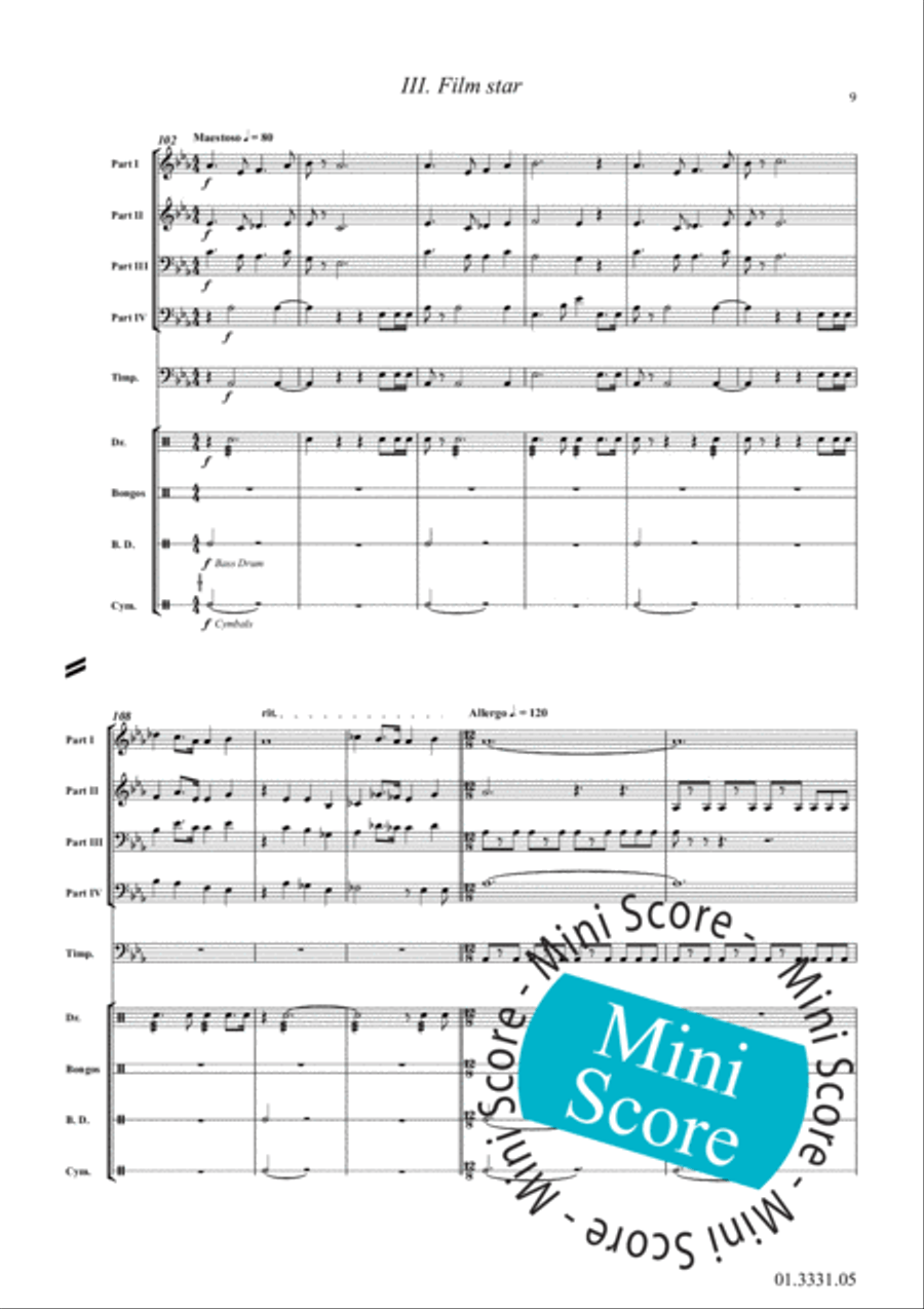 Thinkin' Big Thinkin' Big Concert Band scores gallery preview page 13