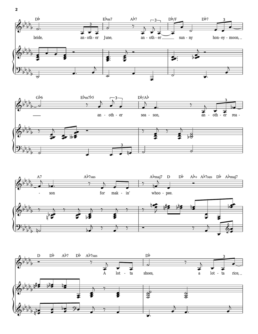 Makin' Whoopee! Makin' Whoopee! Piano, Vocal scores gallery preview page 2