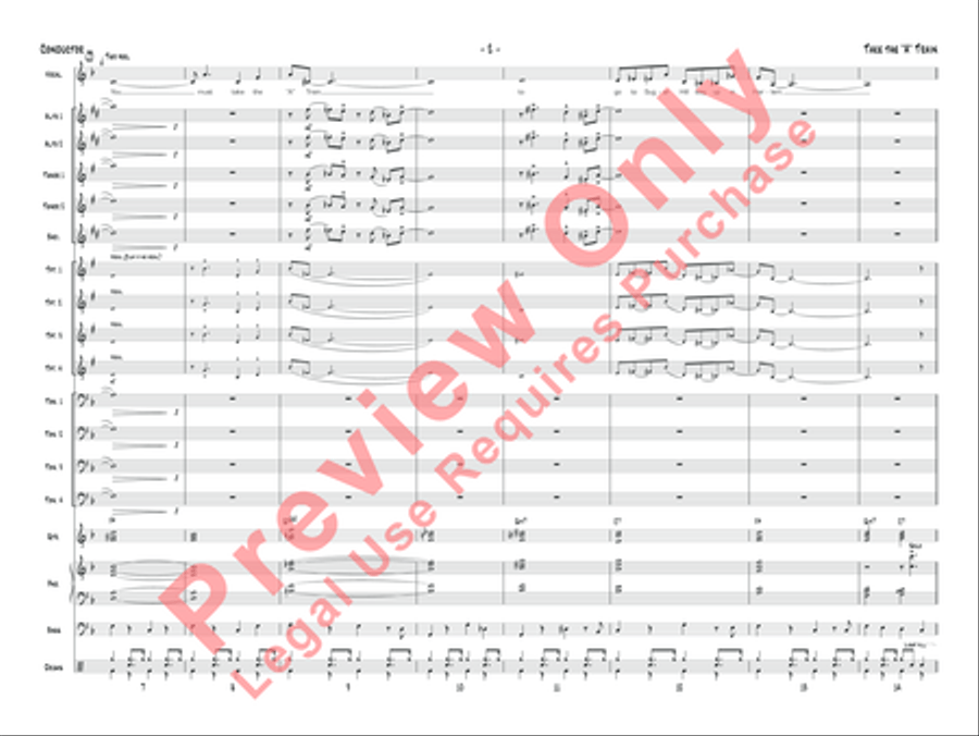 Take the A Train Jazz Ensemble scores gallery preview page 5