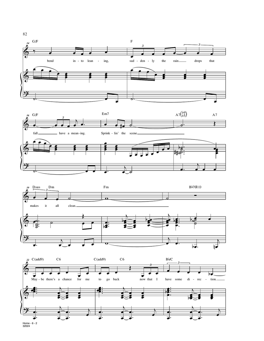 Home (from The Wiz) Voice scores gallery preview page 2
