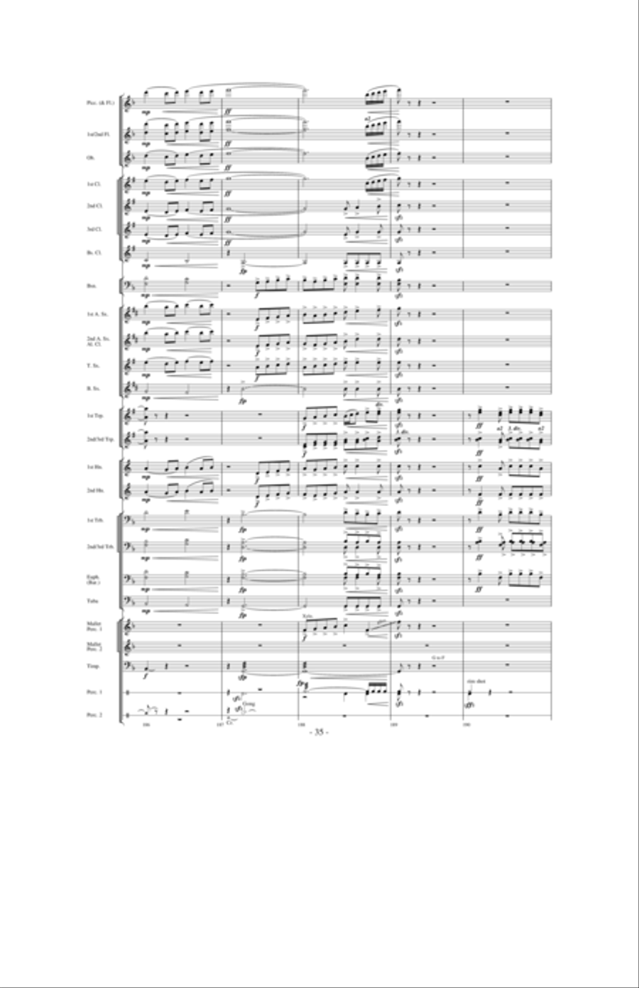 High Country Celebration Concert Band scores gallery preview page 34