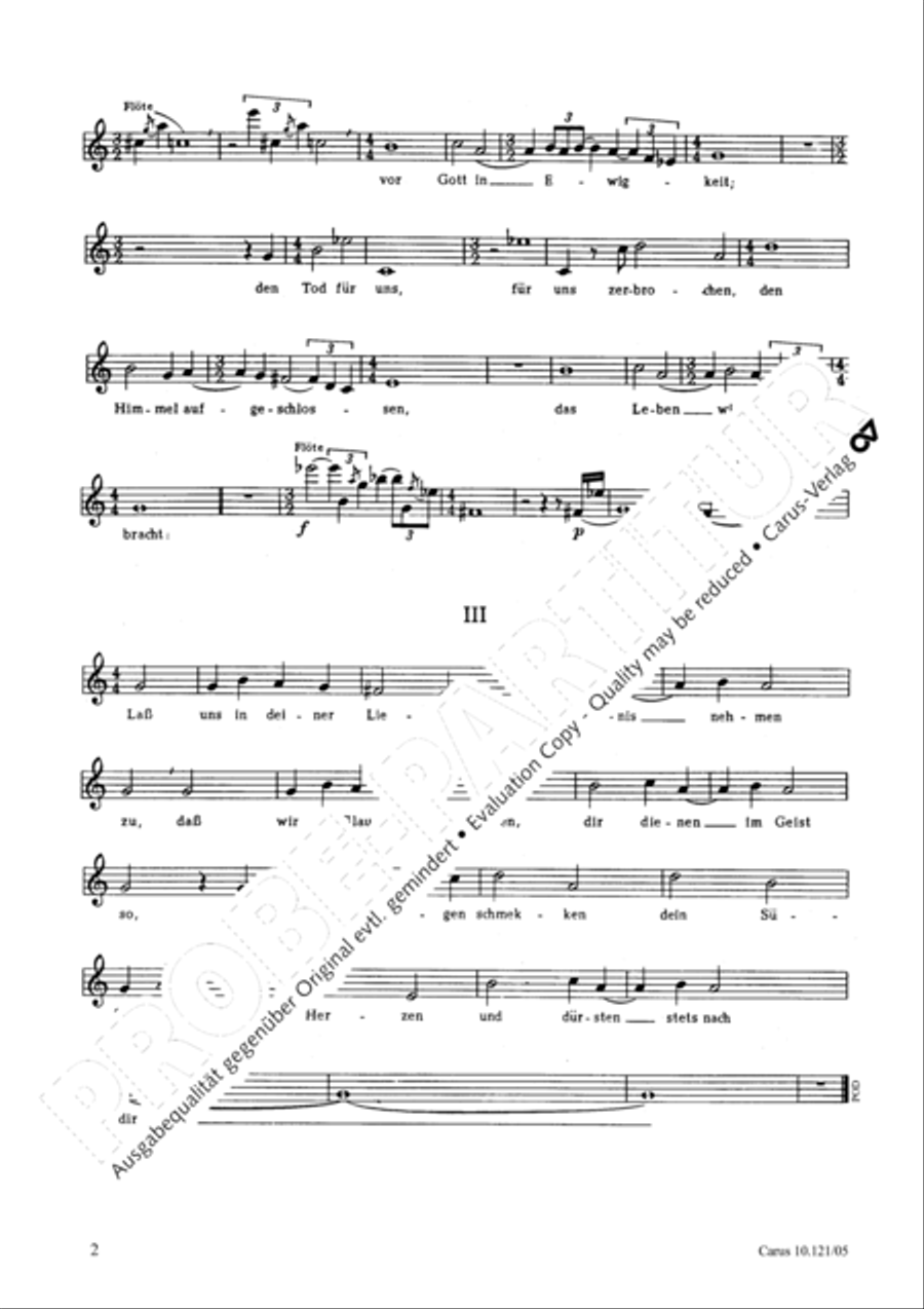 The only Son from Heaven (Herr Christ, der einig Gotts Sohn) Unison Choir scores gallery preview page 3