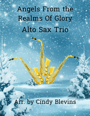 Book cover for Angels From the Realms Of Glory, Alto Sax Trio
