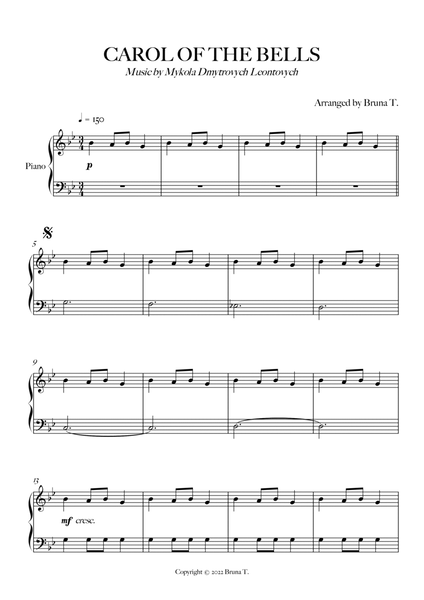 Carol of the Bells (Super Easy Piano) image number null