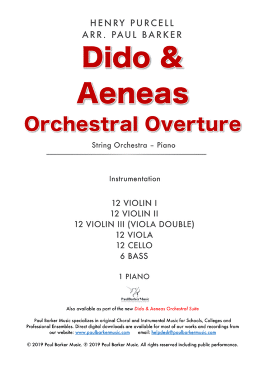 Dido & Aeneas - Orchestral Overture image number null