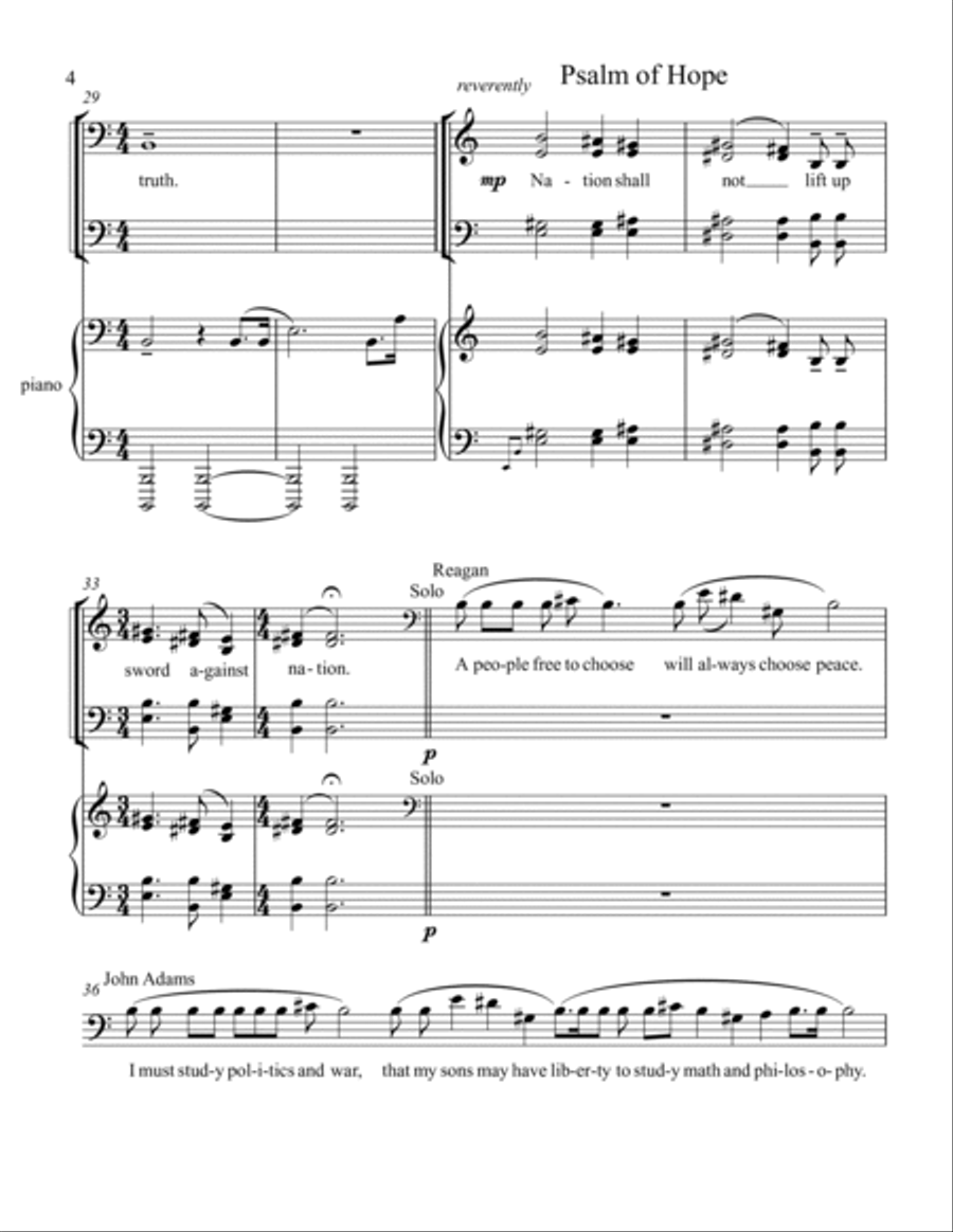 Psalms and Dance at War's End Choir scores gallery preview page 4