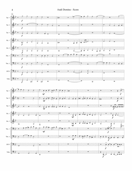 Audi Domine hymnum (9-part Brass Ensemble) image number null