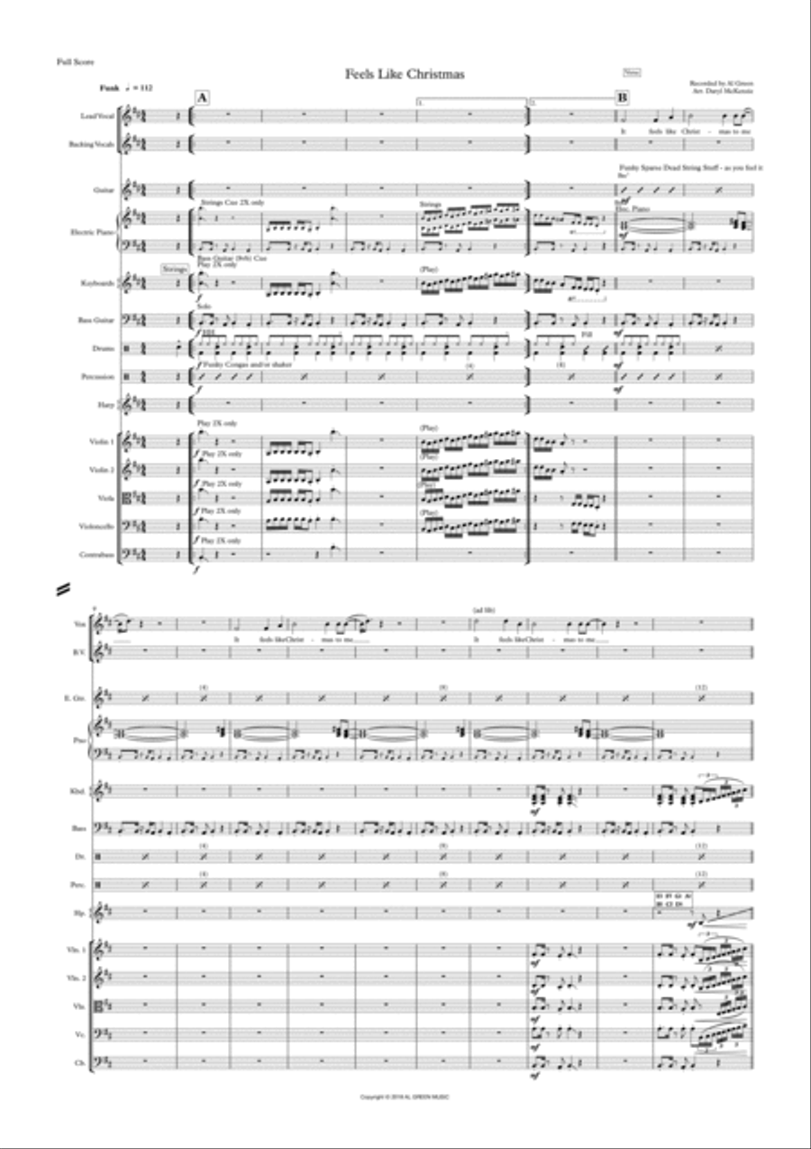 Feels Like Christmas Double Bass scores gallery preview page 1
