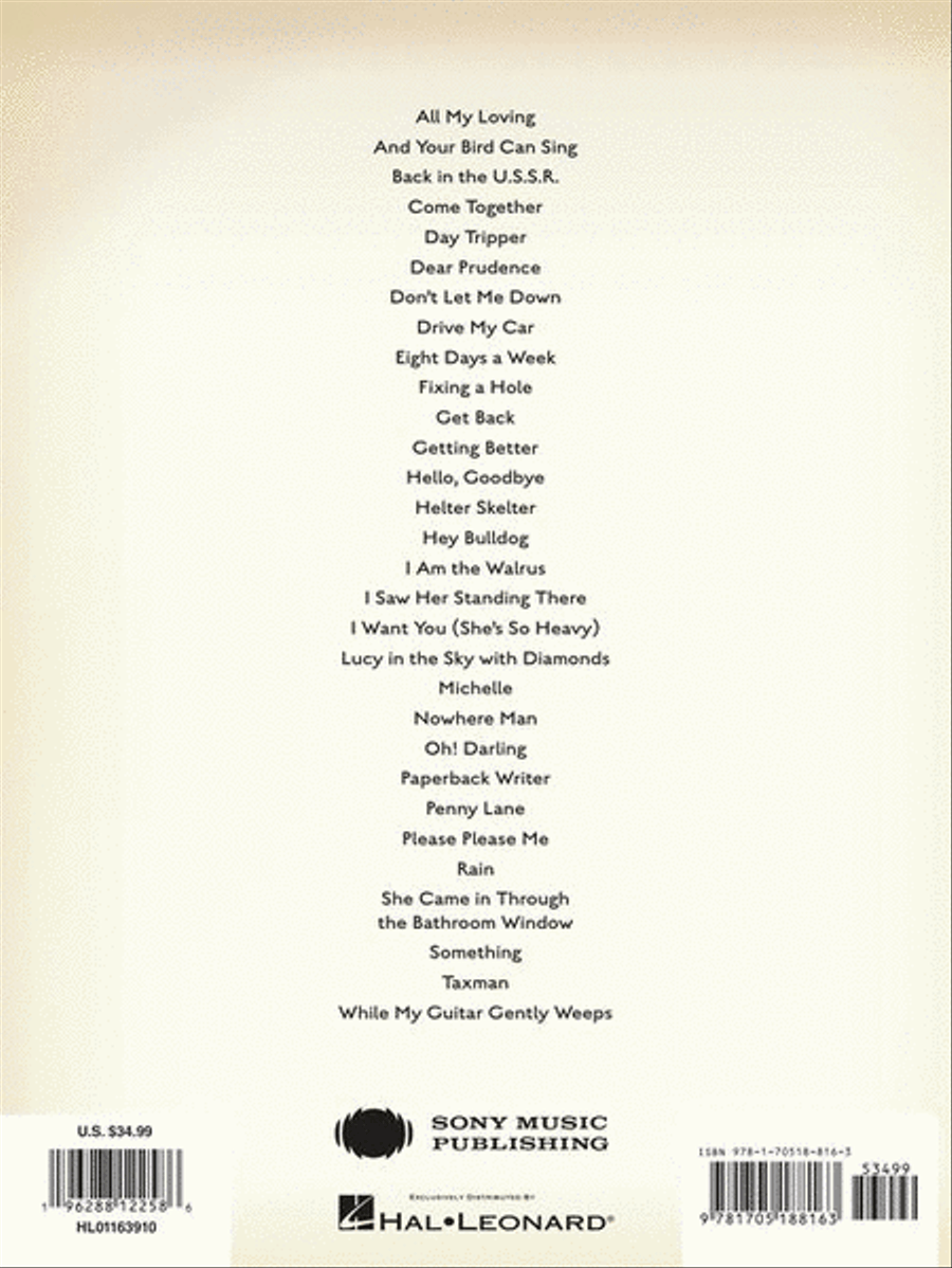 The Beatles – Bass Tab Anthology Bass Guitar Tablature scores gallery preview page 7