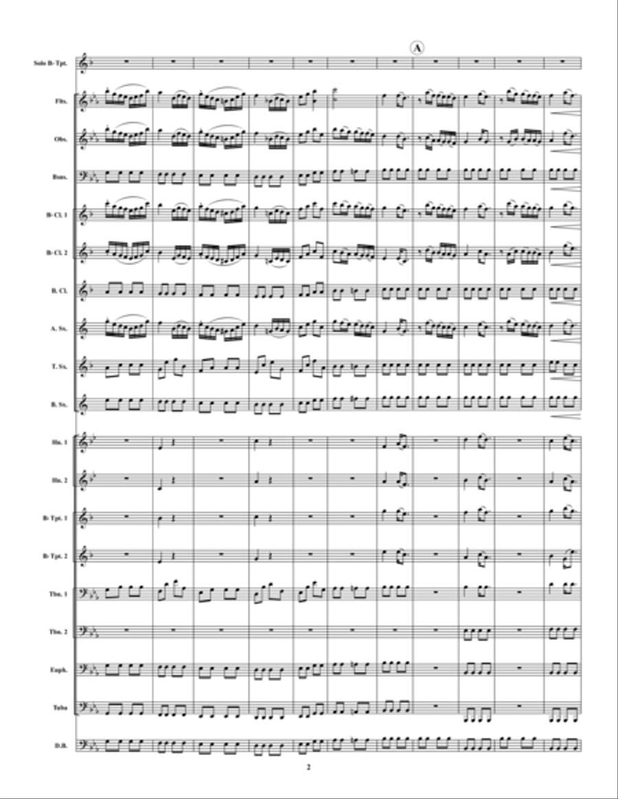 Concerto in Eb Concert Band scores gallery preview page 2