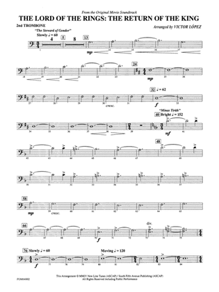 The Lord of the Rings: The Return of the King, Suite from: 2nd Trombone