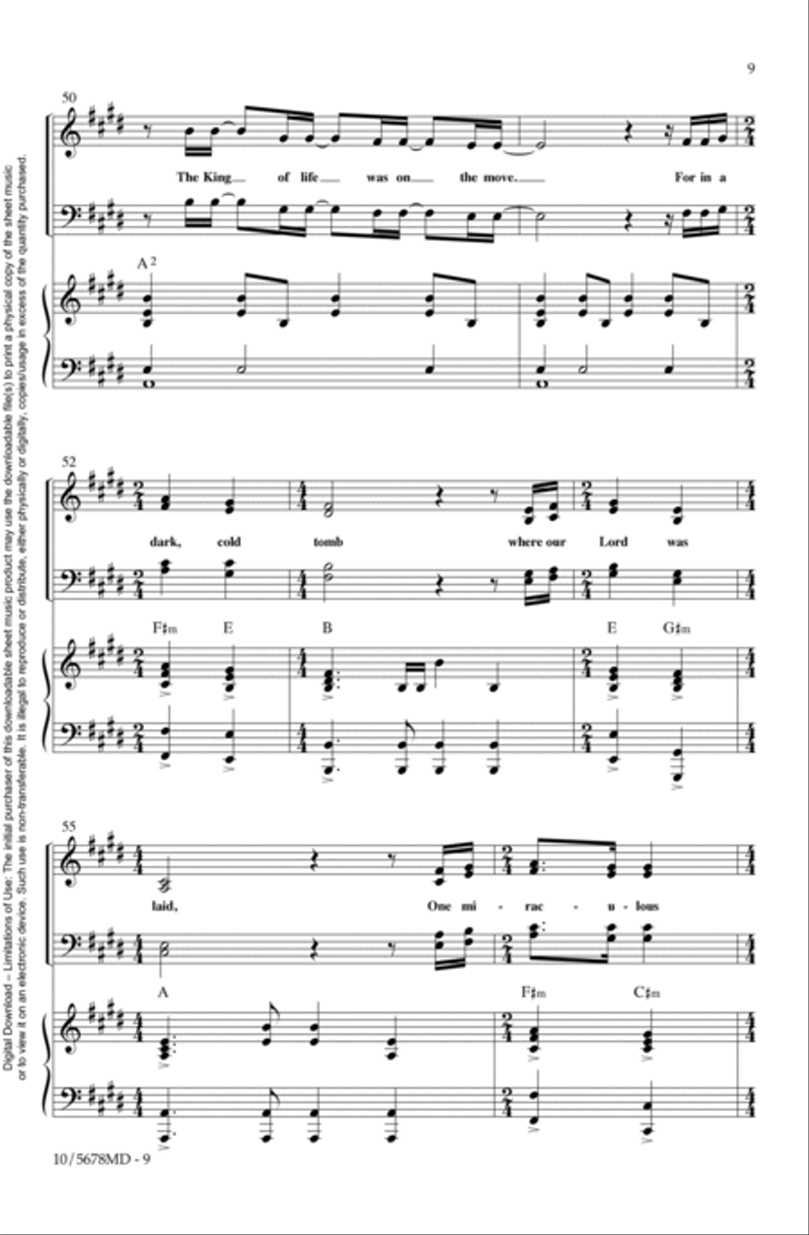 All Hail King Jesus 4-Part scores gallery preview page 9