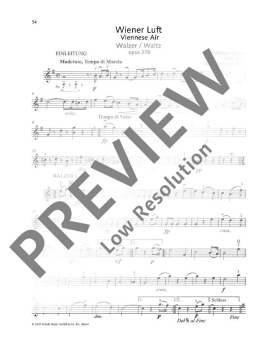 Viennese Air Viennese Air Violin Solo scores gallery preview page 11