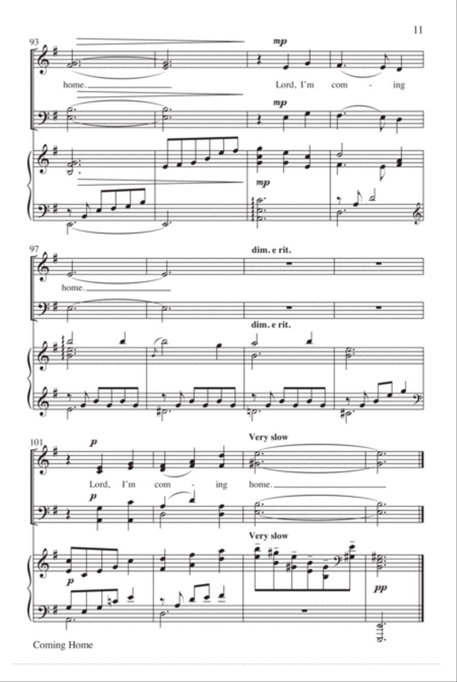 Coming Home 4-Part scores gallery preview page 12