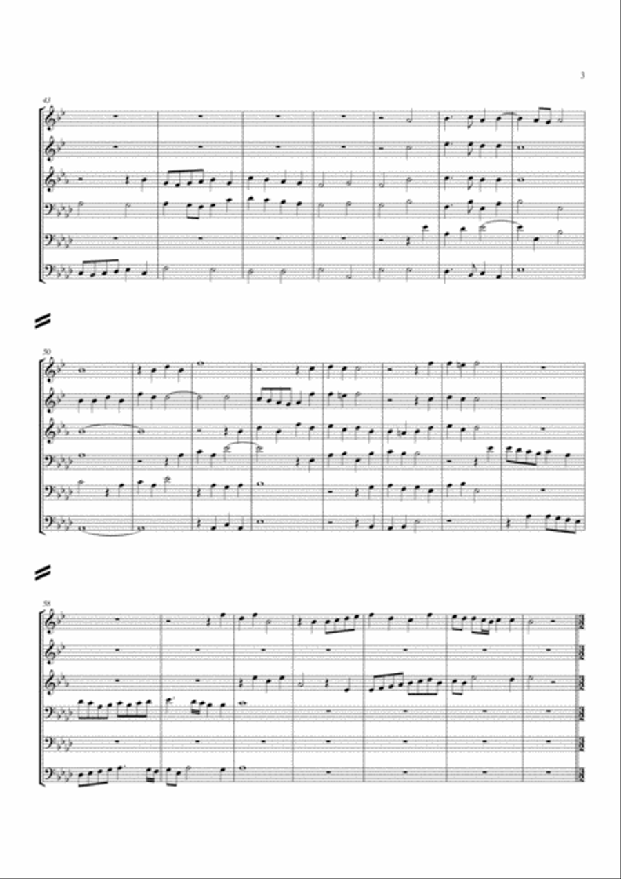 Ihr Musici, frisch auf! Chamber Music scores gallery preview page 3