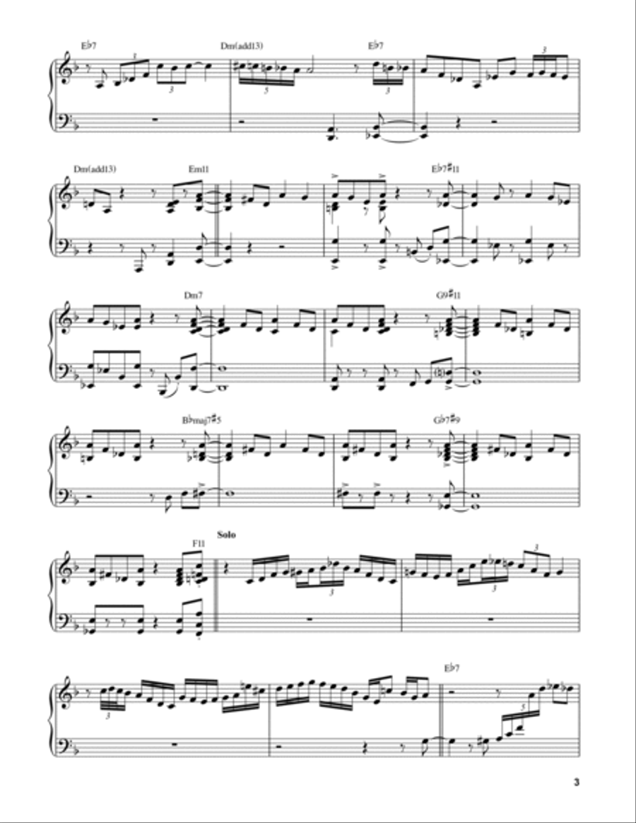 A Night In Tunisia Piano scores gallery preview page 3
