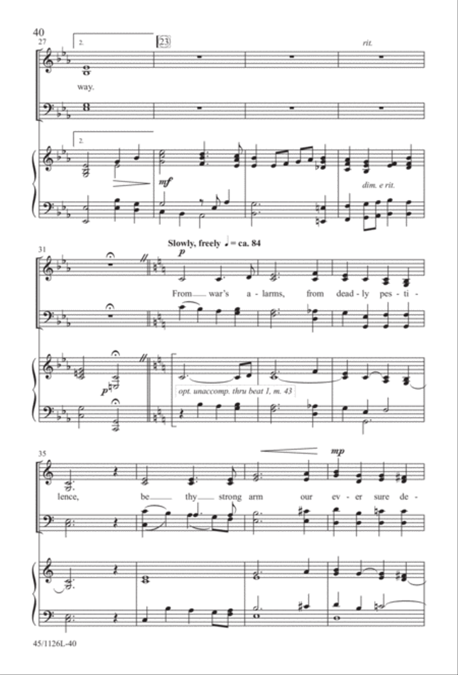 Prayers for the Nations 4-Part scores gallery preview page 41