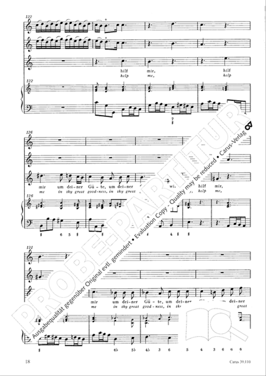 O Lord, punish me not (Ach Herr, strafe mich nicht) Tenor Voice scores gallery preview page 19