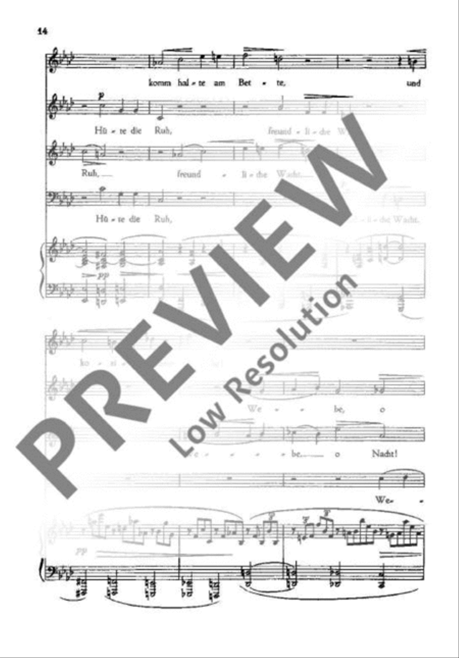 Drei Chöre 4-Part scores gallery preview page 17