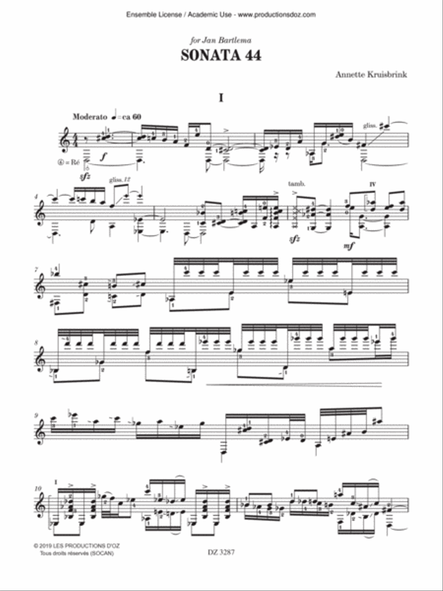 Sonata 44 Sonata 44 Classical Guitar scores gallery preview page 3
