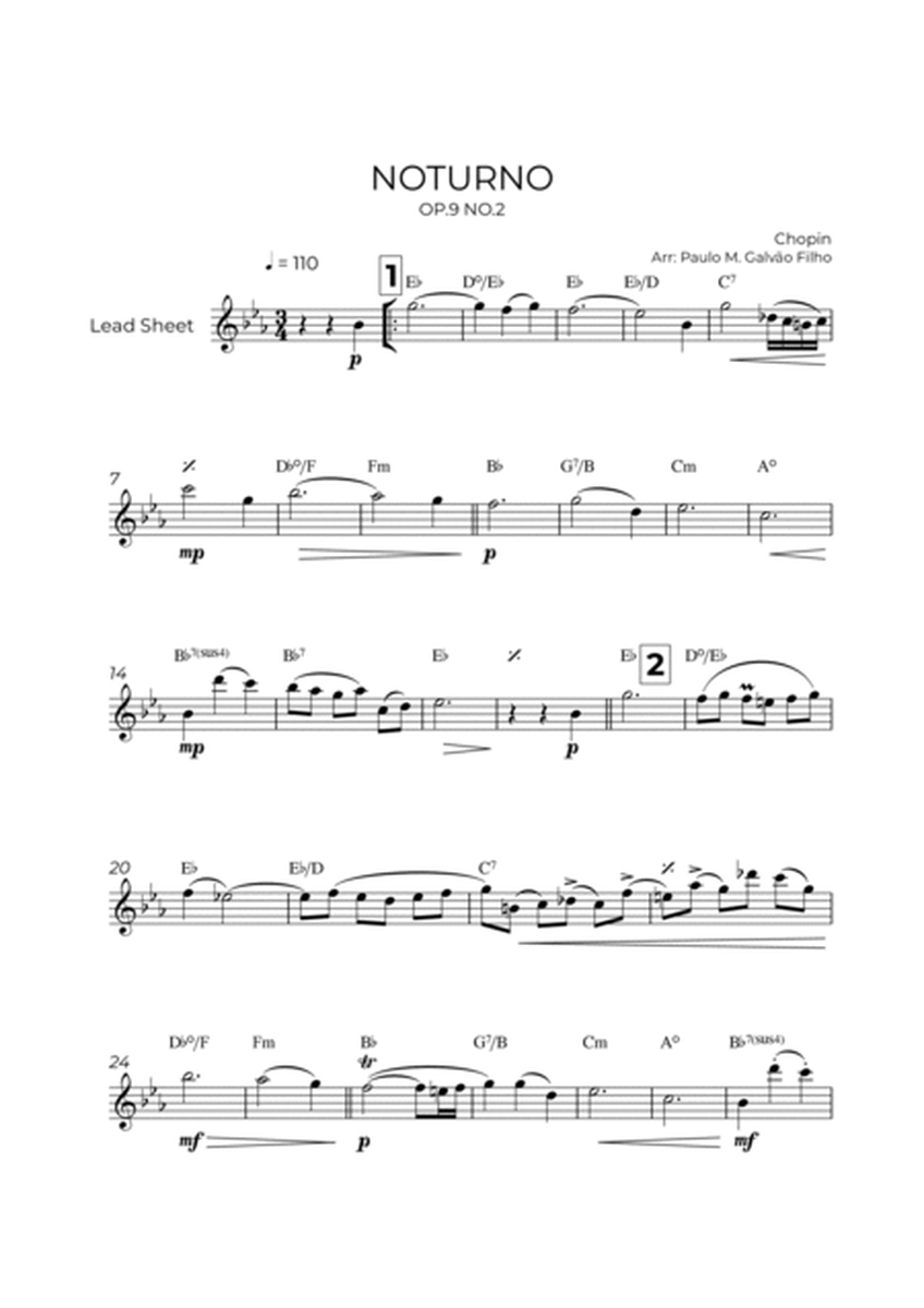 NOTURNO OP.9 NO.2 - CHOPIN – LEAD SHEET image number null