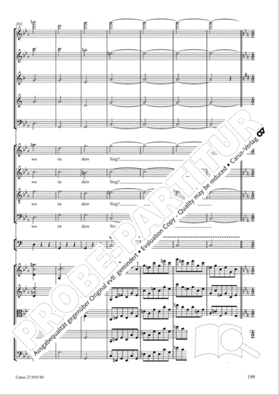 Ein Deutsches Requiem (German Requiem) 4-Part scores gallery preview page 206