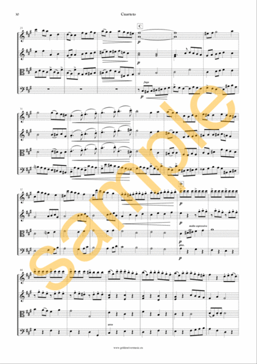 Cuerteta en fa sostenido menor Cello scores gallery preview page 10
