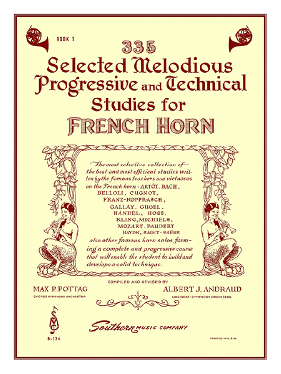 335 Selected Melodious Progressive & Technical Studies Horn scores gallery preview page 1