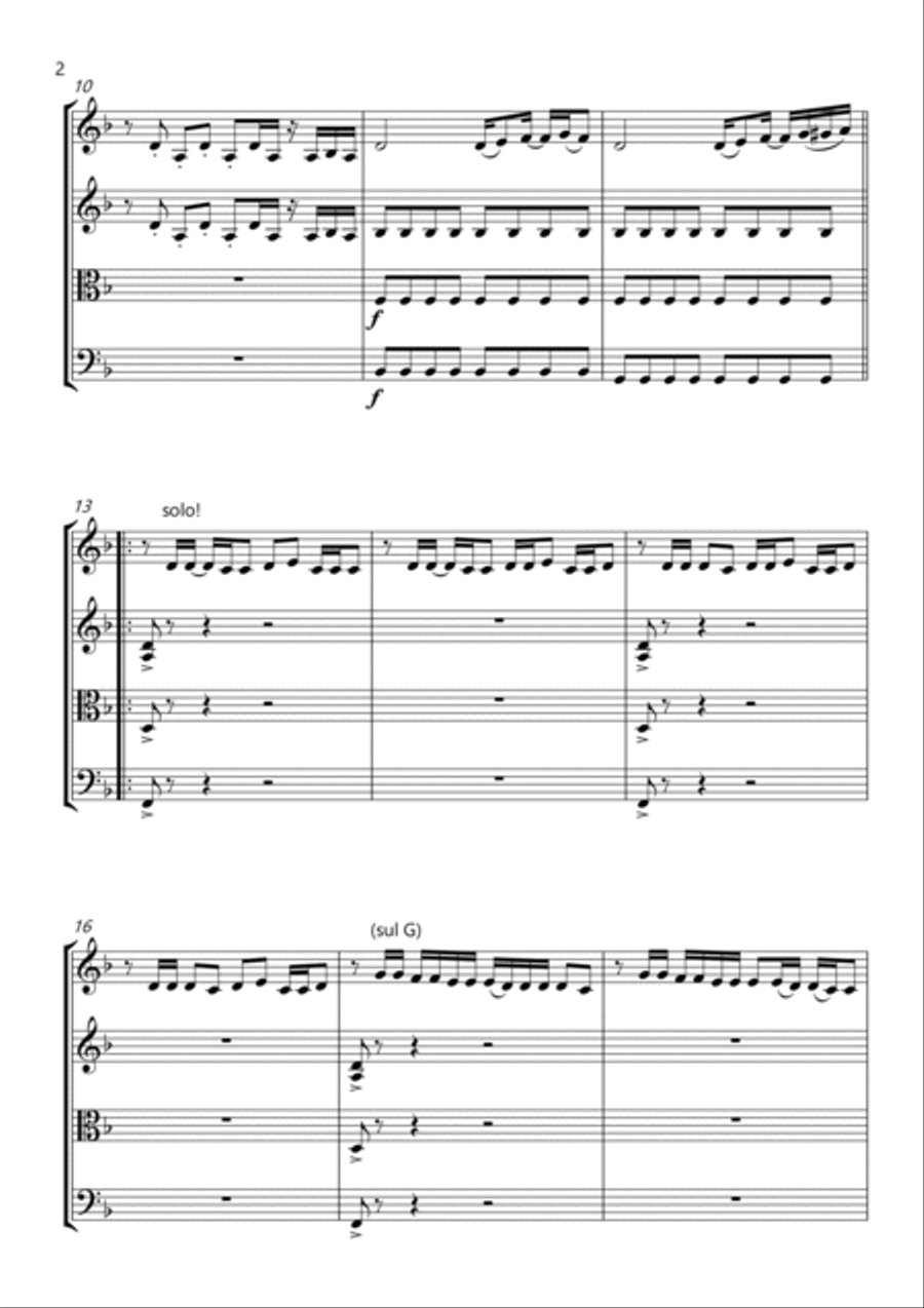 Crazy In Love Crazy In Love String Quartet scores gallery preview page 2
